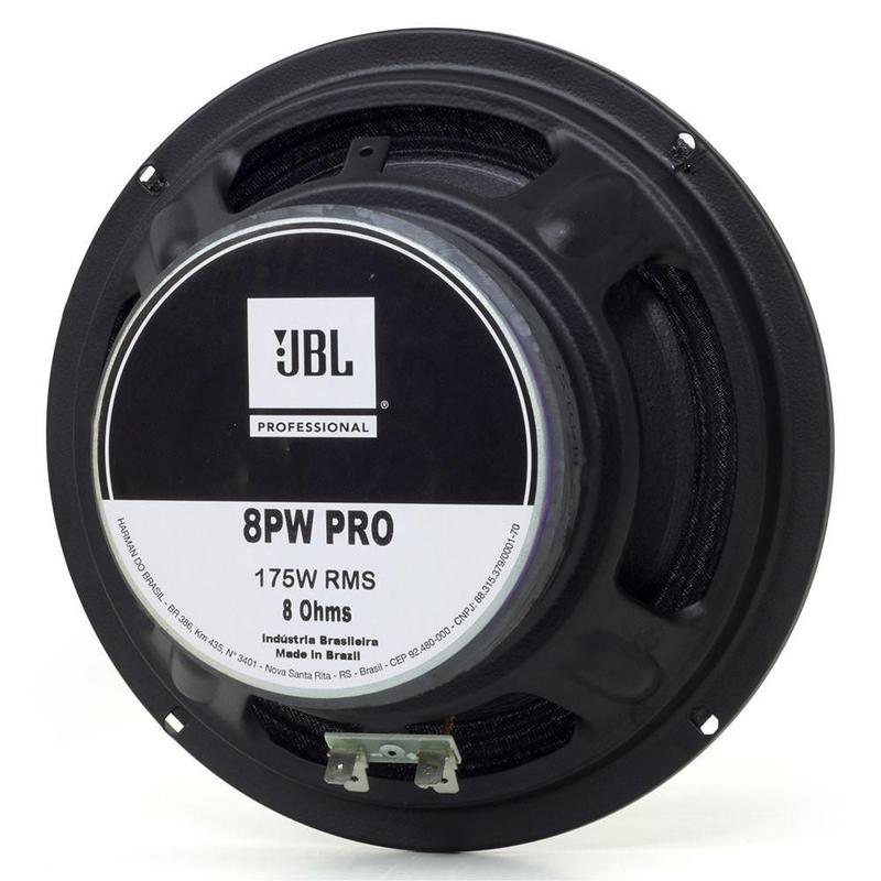 Alto Falante JBL Selenium 8PW Pro 8 Polegadas 175Wrms 8 Ohms